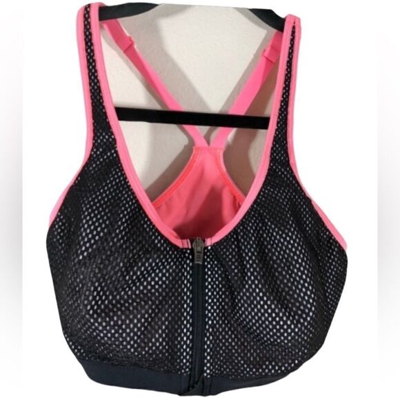 VICTORIA’S SECRET - VSX SPORT - NEON & BRIGHT - 32C - ZIP FRONT-PADDED - EUC - Picture 1 of 6